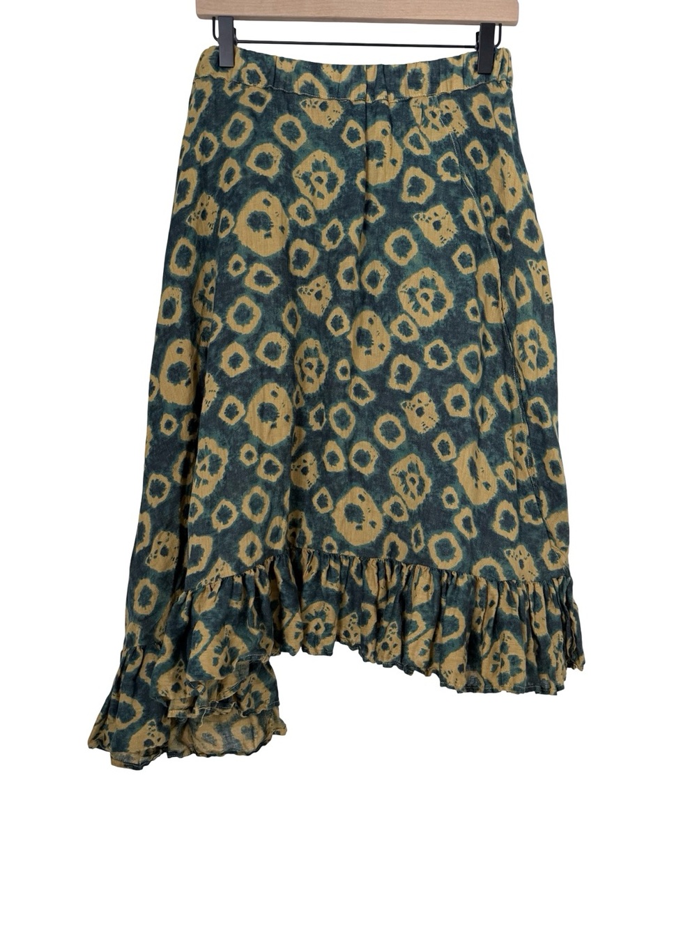 CP Shades 100% Linen Asymmetric Skirt Sz M